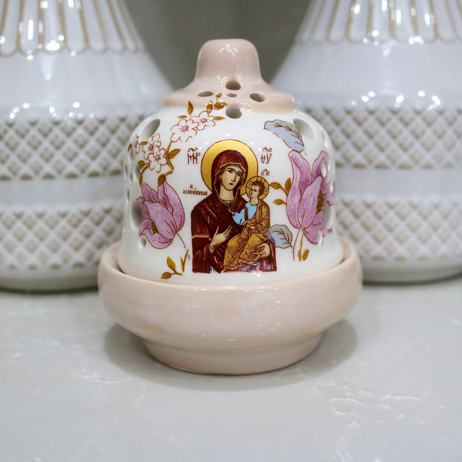 Virgin Mary Kandili Beige