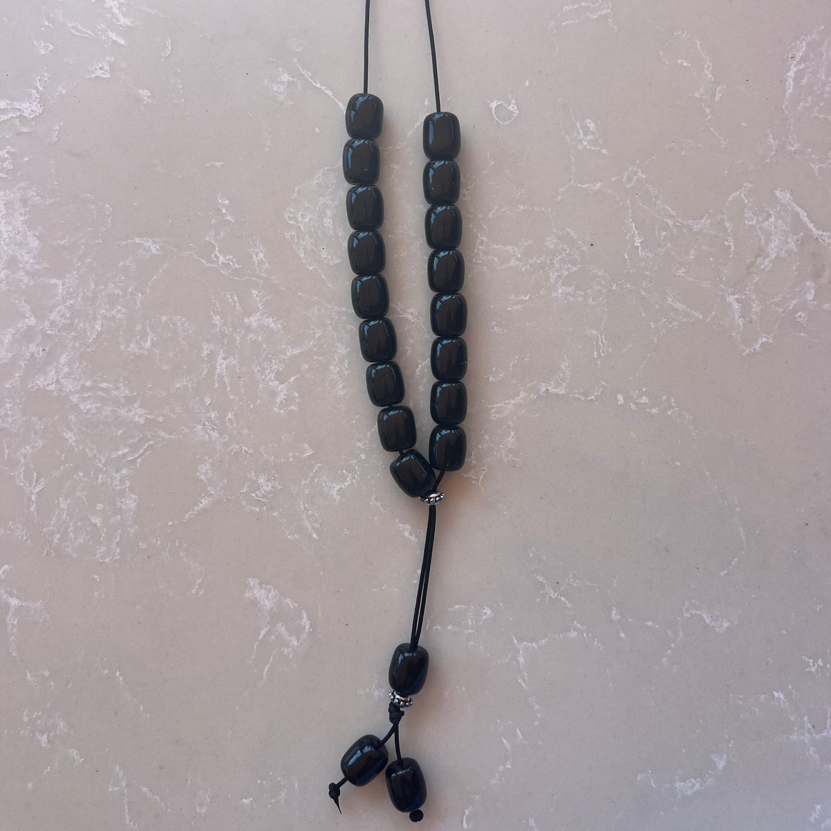 Komboloi Brown/Black Beads