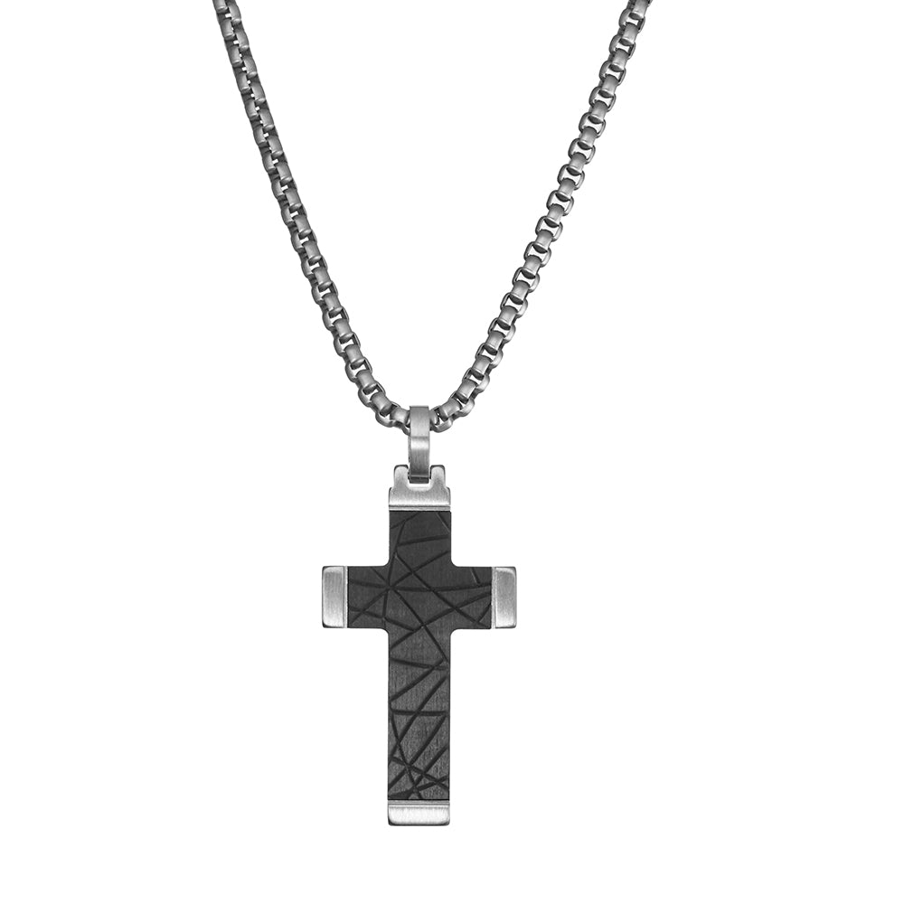 Andre Silver Cross Necklace