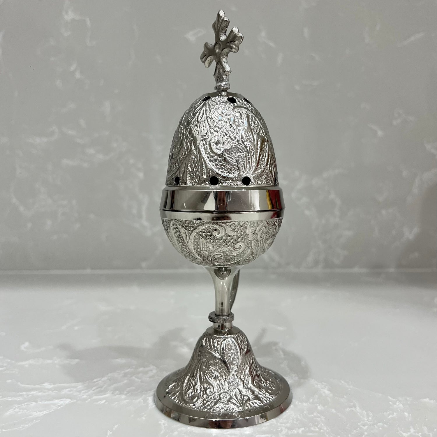 Silver Egg Brass Thimiato