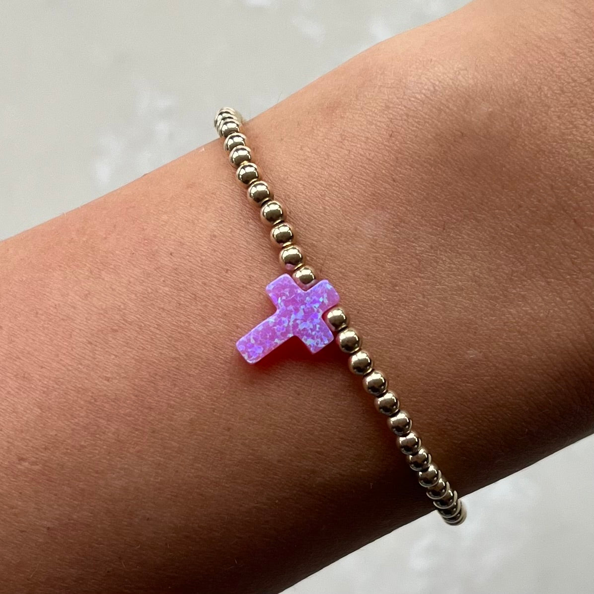 Gigi Pink Gold Elastic Bracelet