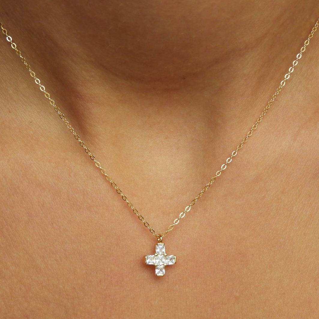 Sonia Cross Gold Necklace