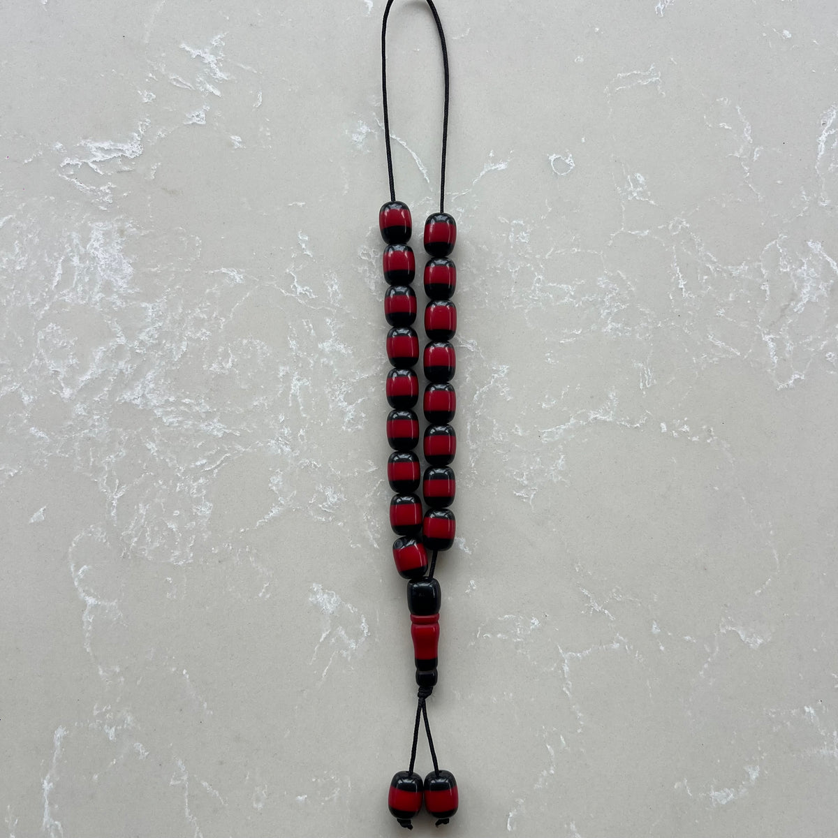 Komboloi Black & Red Beads