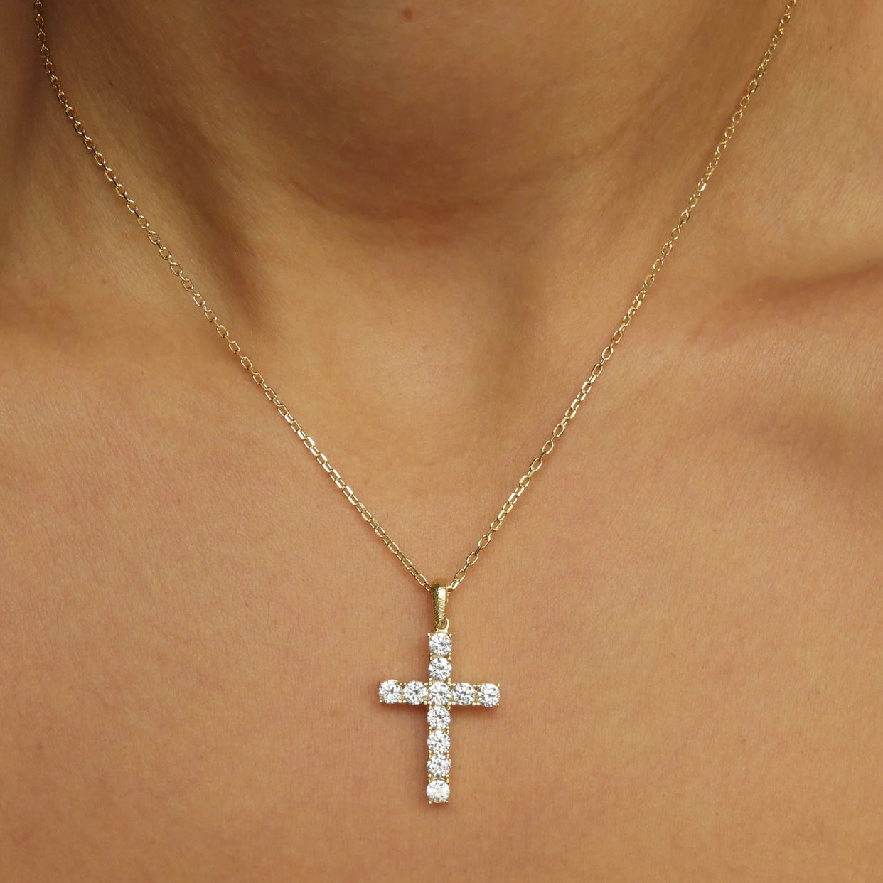 Despoine Cross Gold Necklace