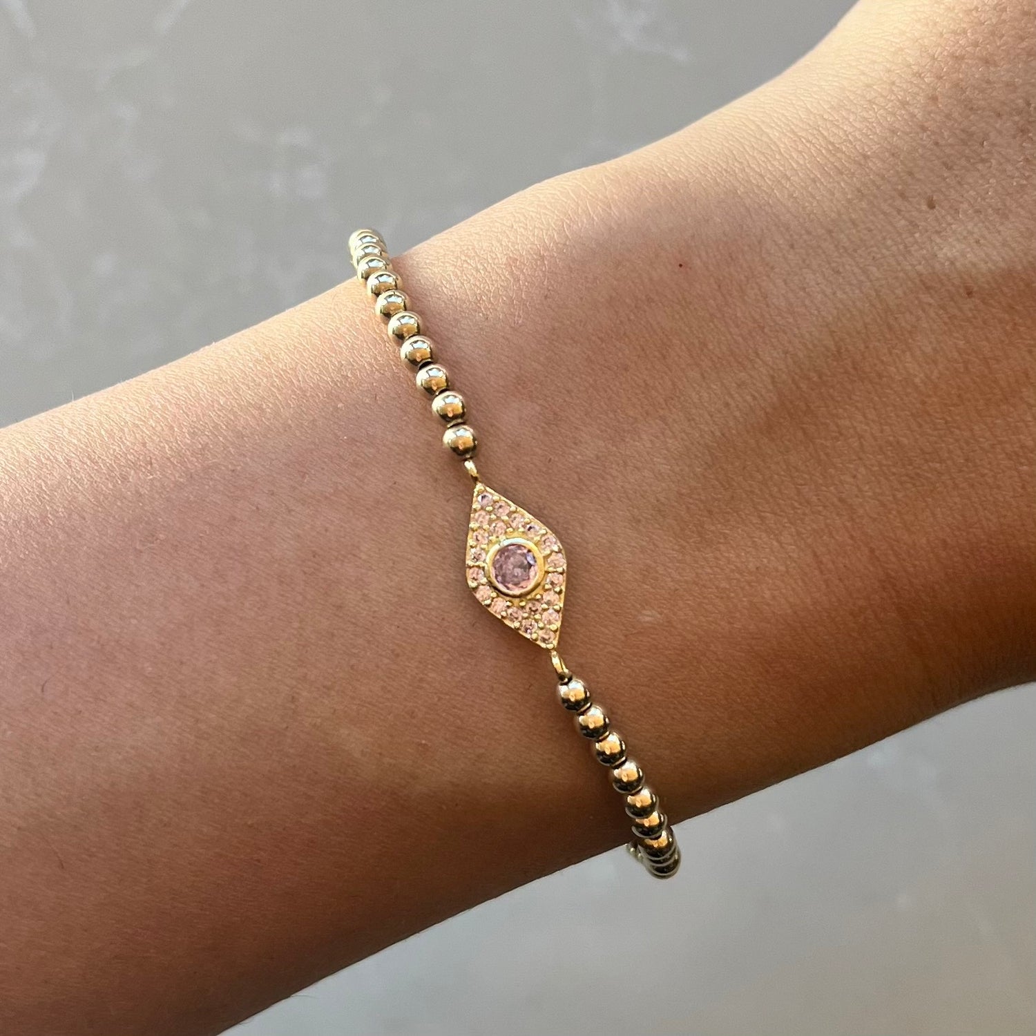 Kos Pink Gold Elastic Bracelet