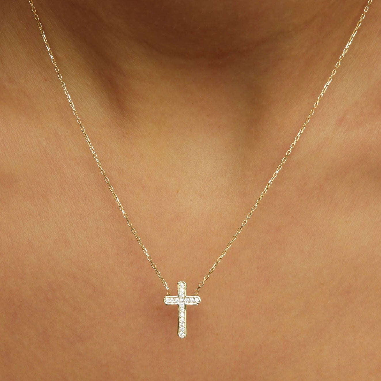 Marissa Cross Gold Necklace