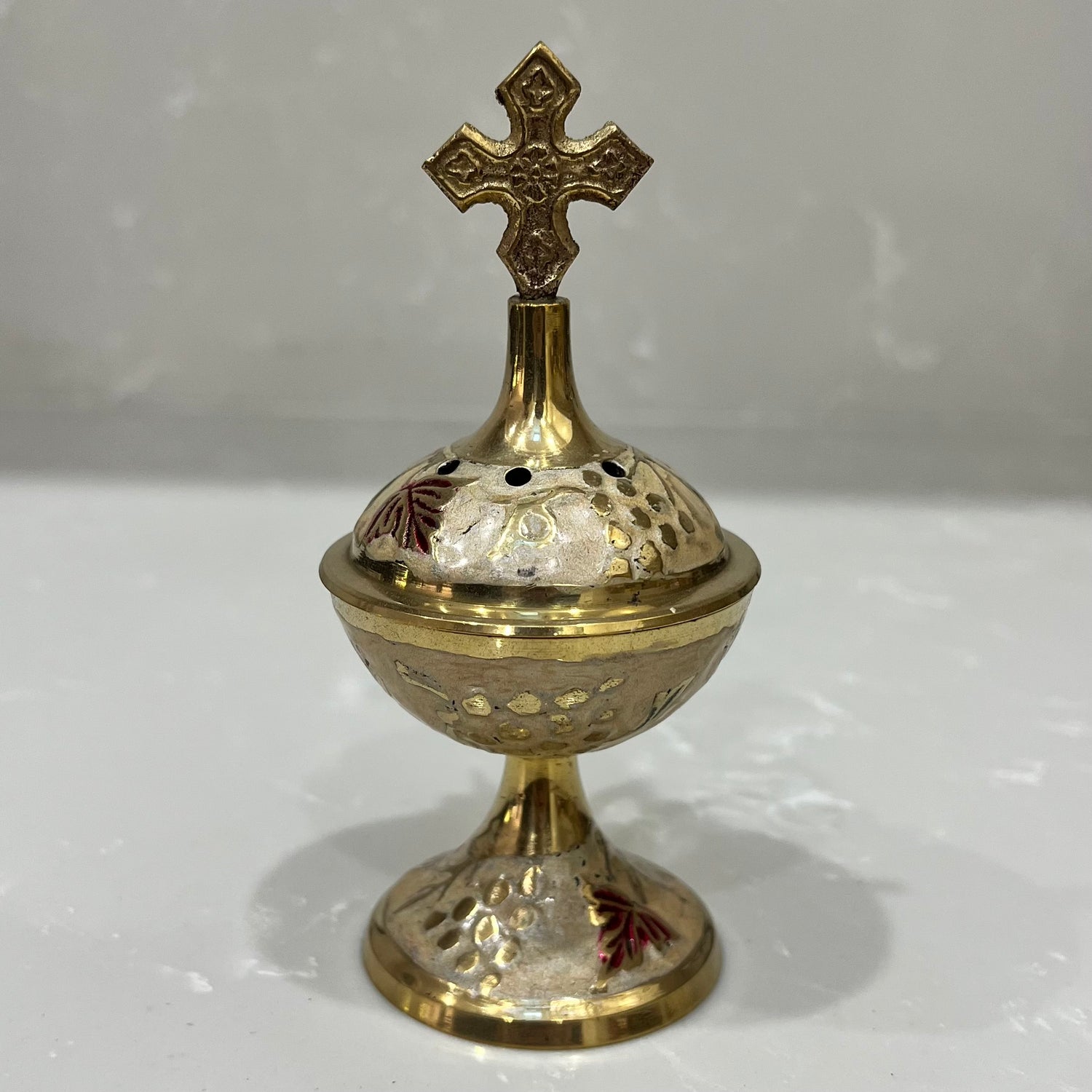 Beige Enamel Thimiato