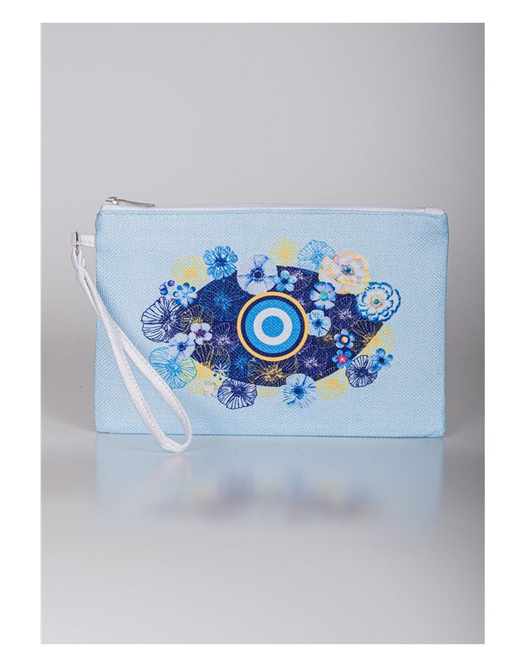 Floral Evil Eye Clutch