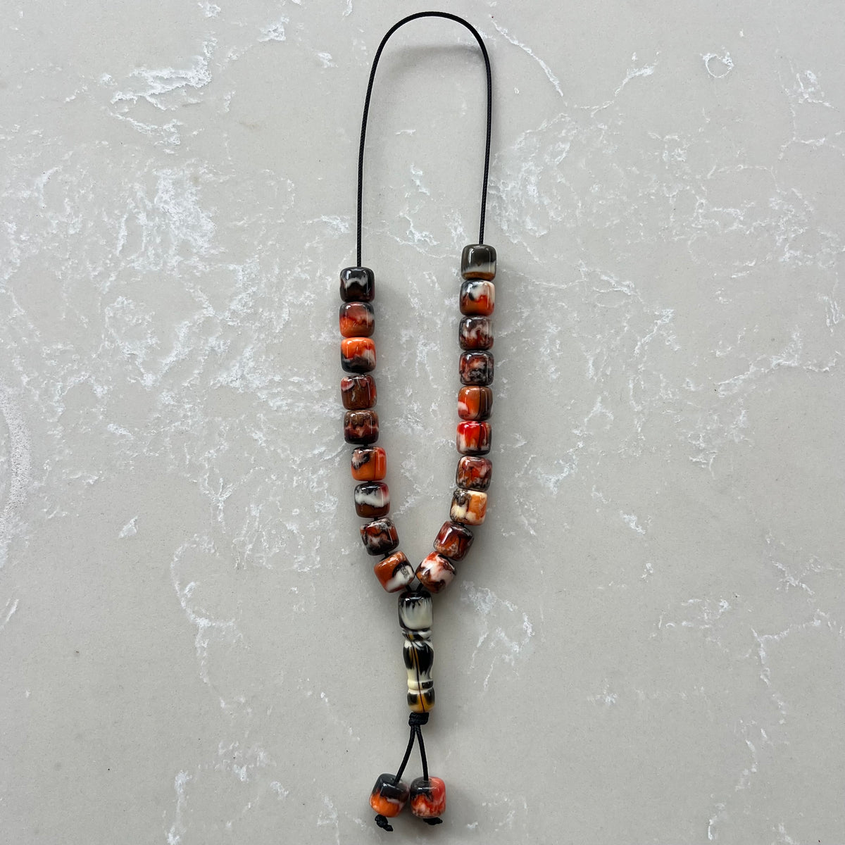 Komboloi Tiger Marble Beads
