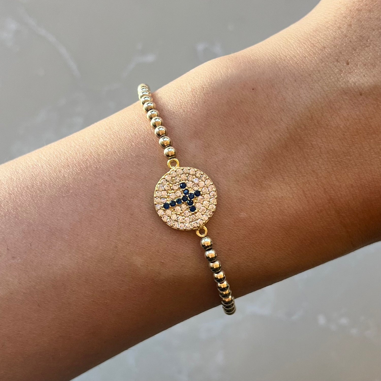 Penny Gold Elastic Bracelet