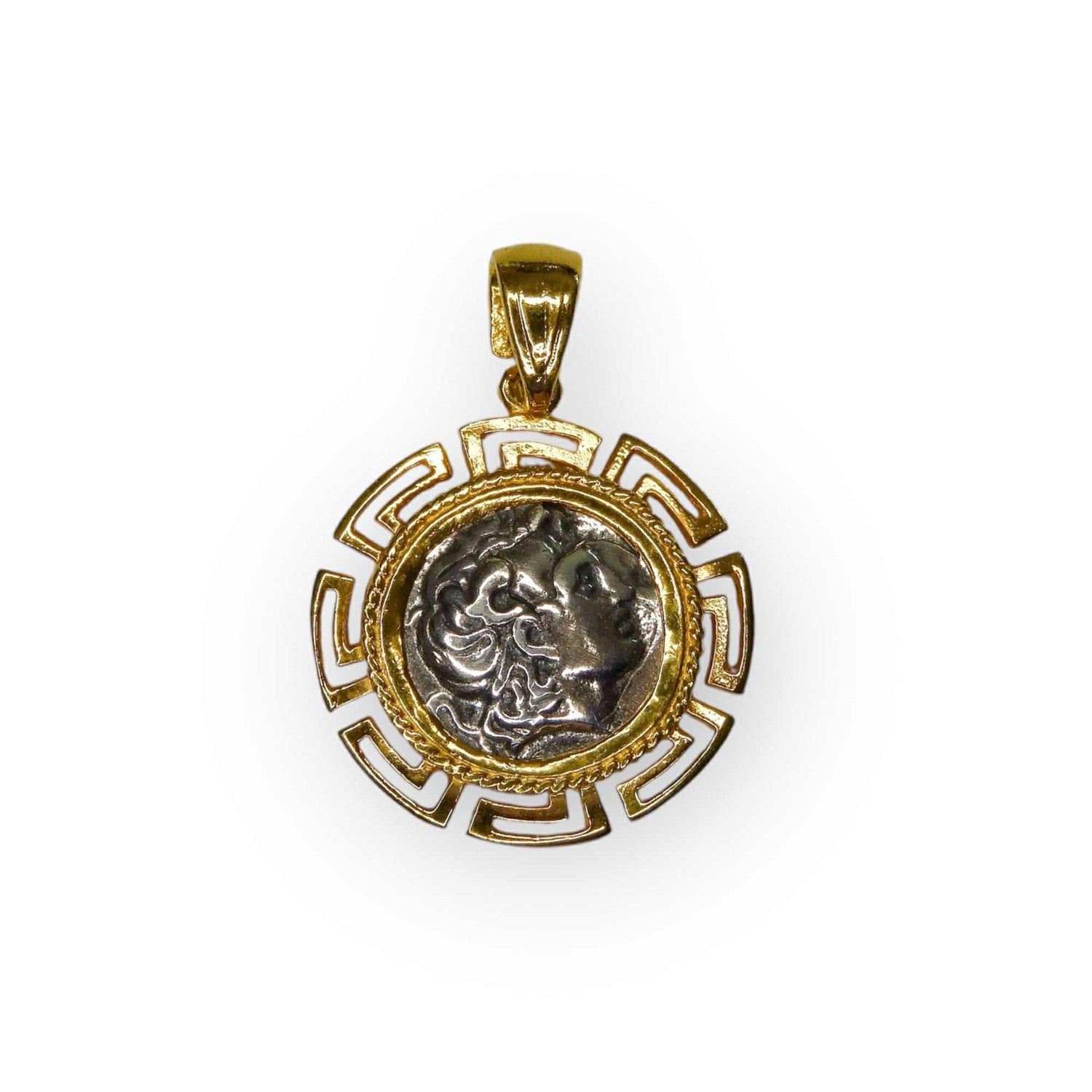 Alexander The Great Gold Pendant