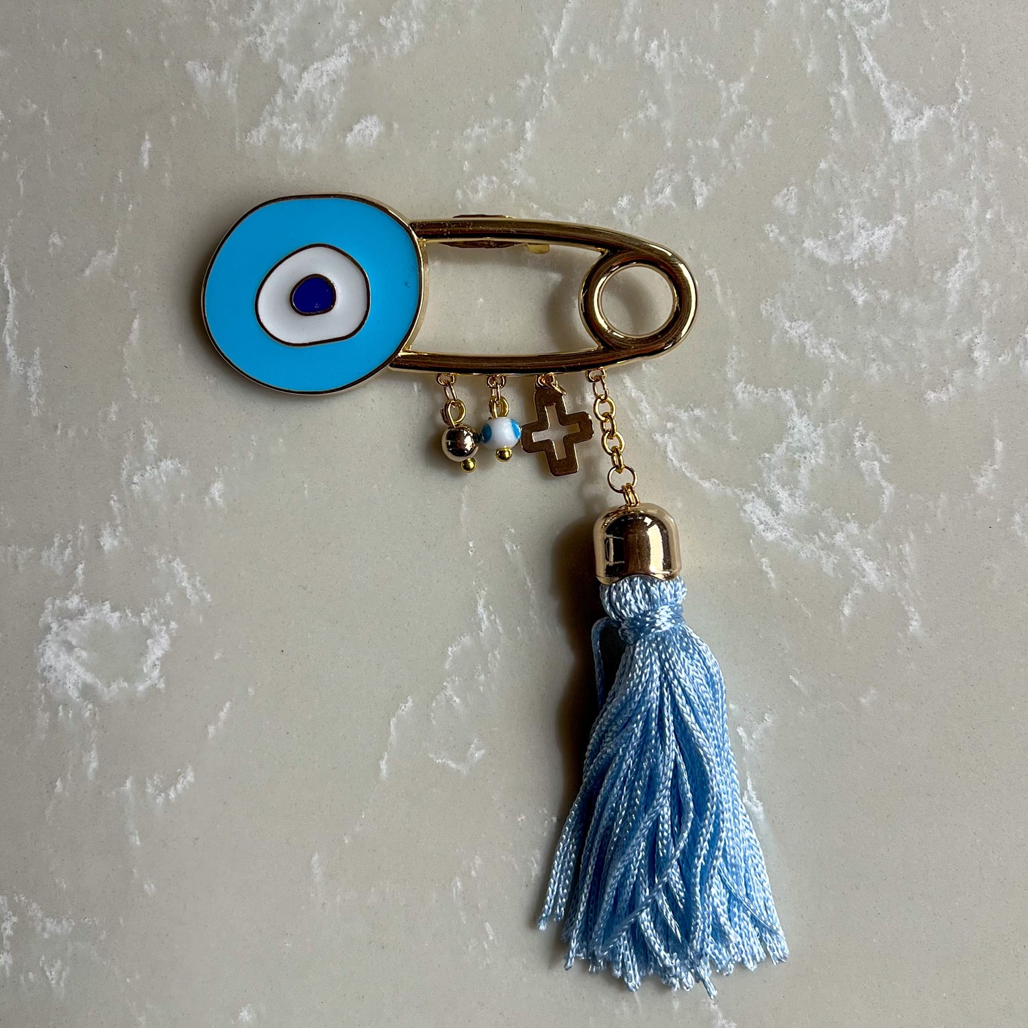 Evil Eye Safety Pin