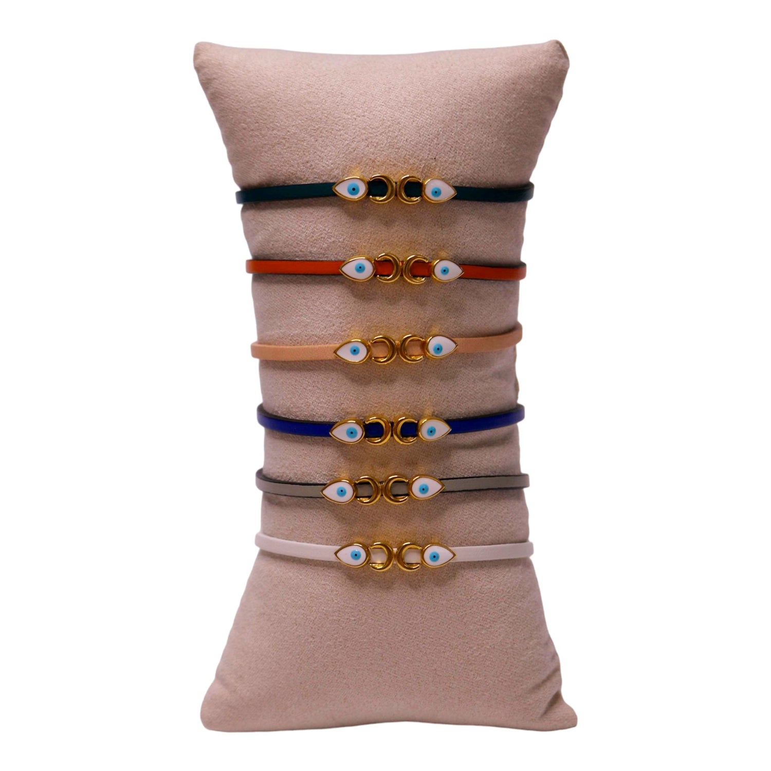 Eye Drop Leather Bracelets