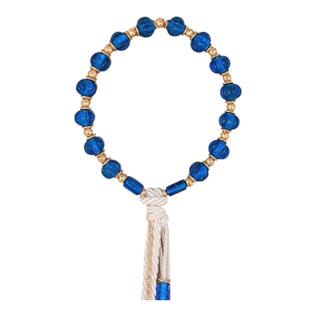 Gouri Large 24K Gold With Two Evil Eyes