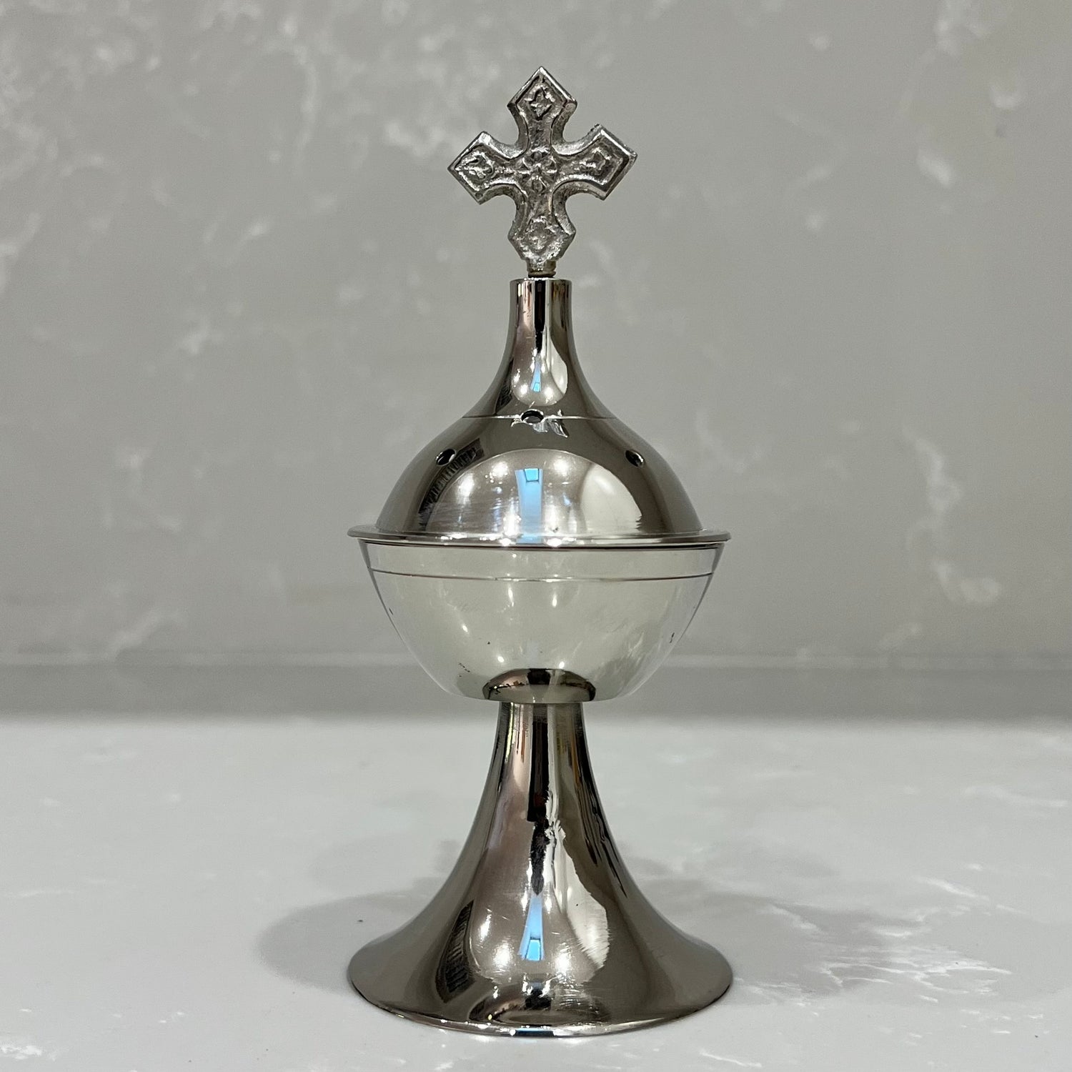 Silver Nickel Plated Brass Thimiato