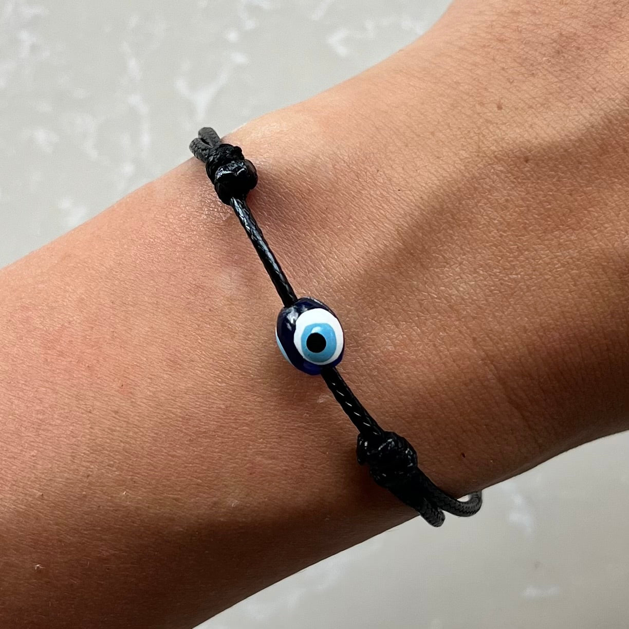 Black Evil Eye Cord Bracelet