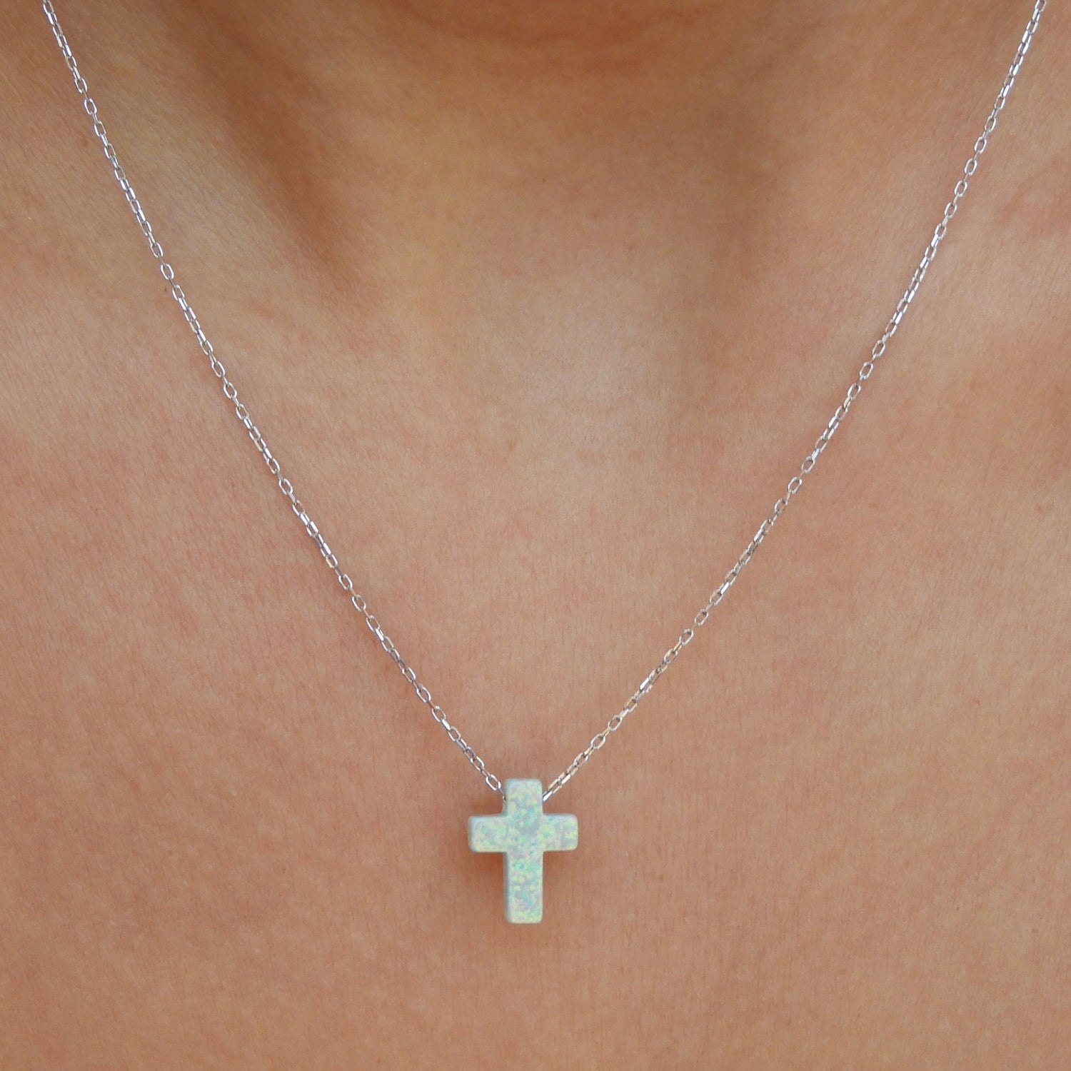 Gigi Mint Silver Necklace