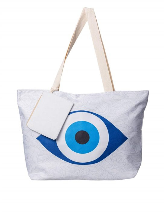 Classic Evil Eye Beach Bag