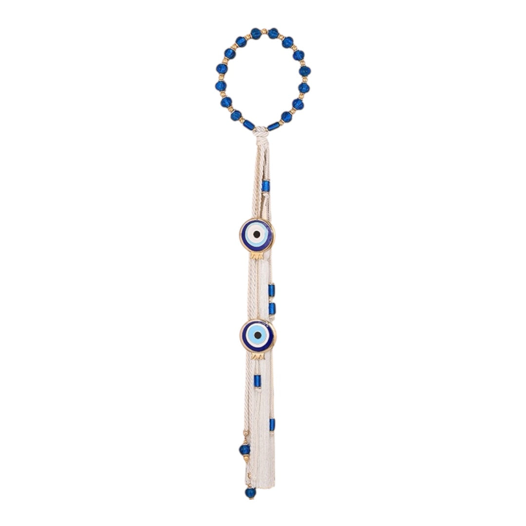 Gouri Large 24K Gold With Two Evil Eyes