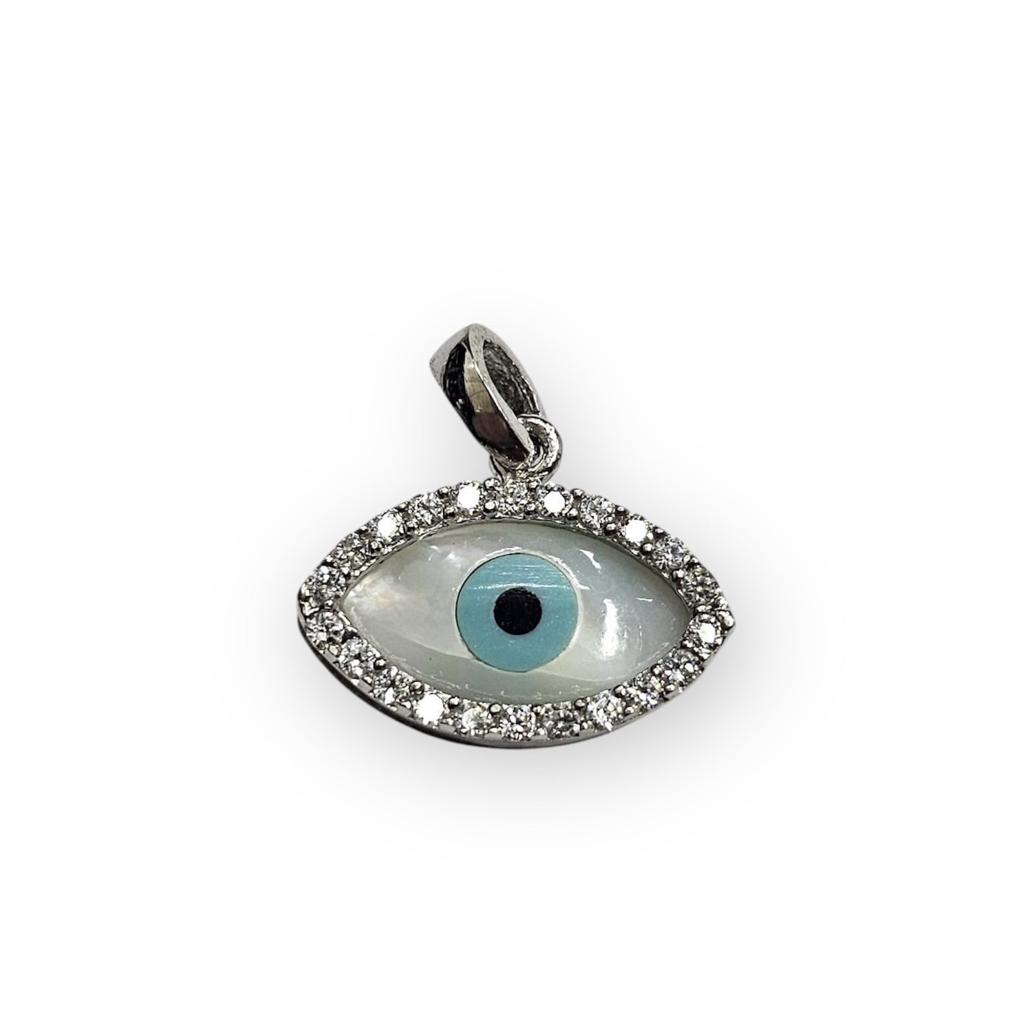 Sparkly Evil Eye Pendant