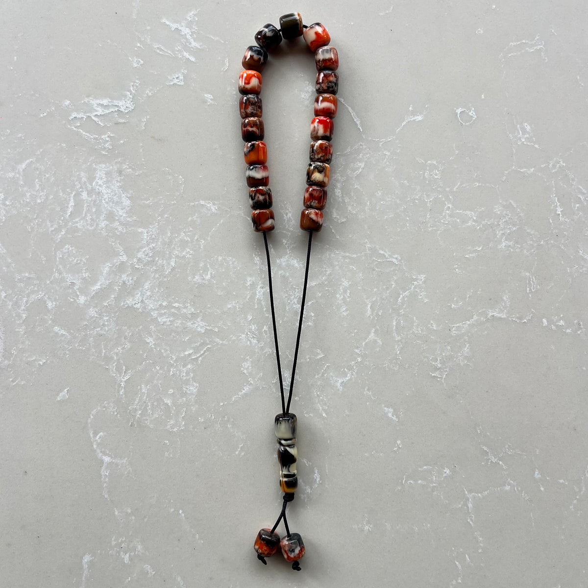 Komboloi Tiger Marble Beads