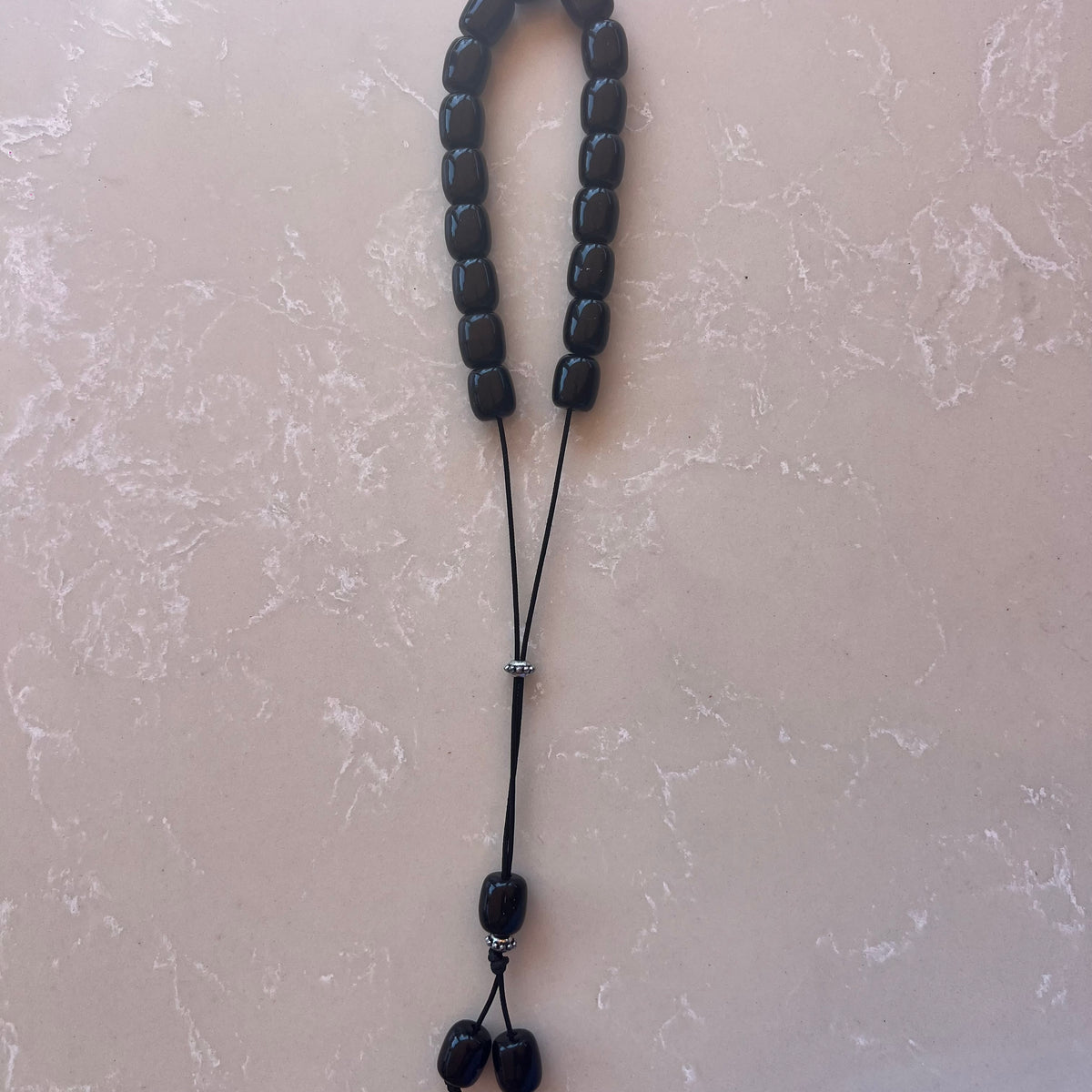 Komboloi Brown/Black Beads