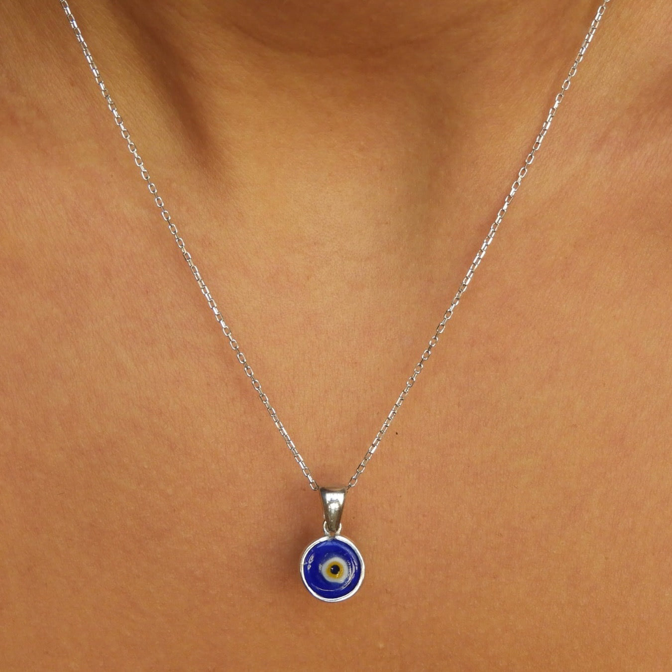 Evie Silver Dark Blue