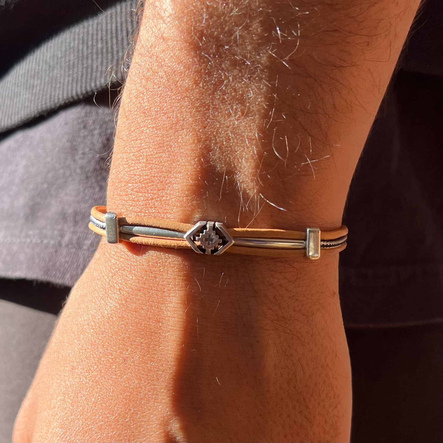 Frank Tan Leather Bracelet