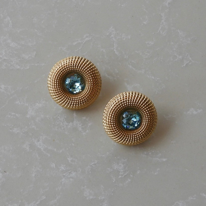 Santorini Blue Chunky Studs