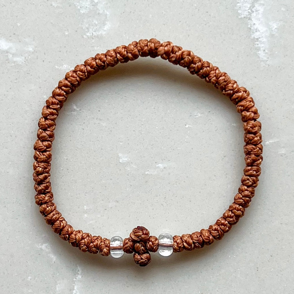 Greek Orthodox Prayer Rope Bracelet - Cocoa – Mimi Mati
