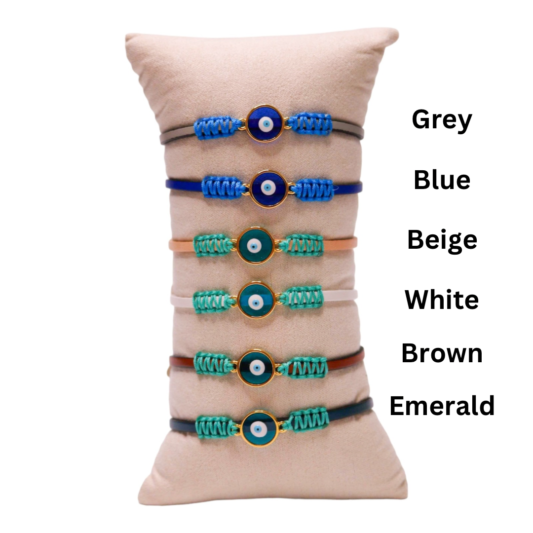 Evil Eyes Leather Bracelets