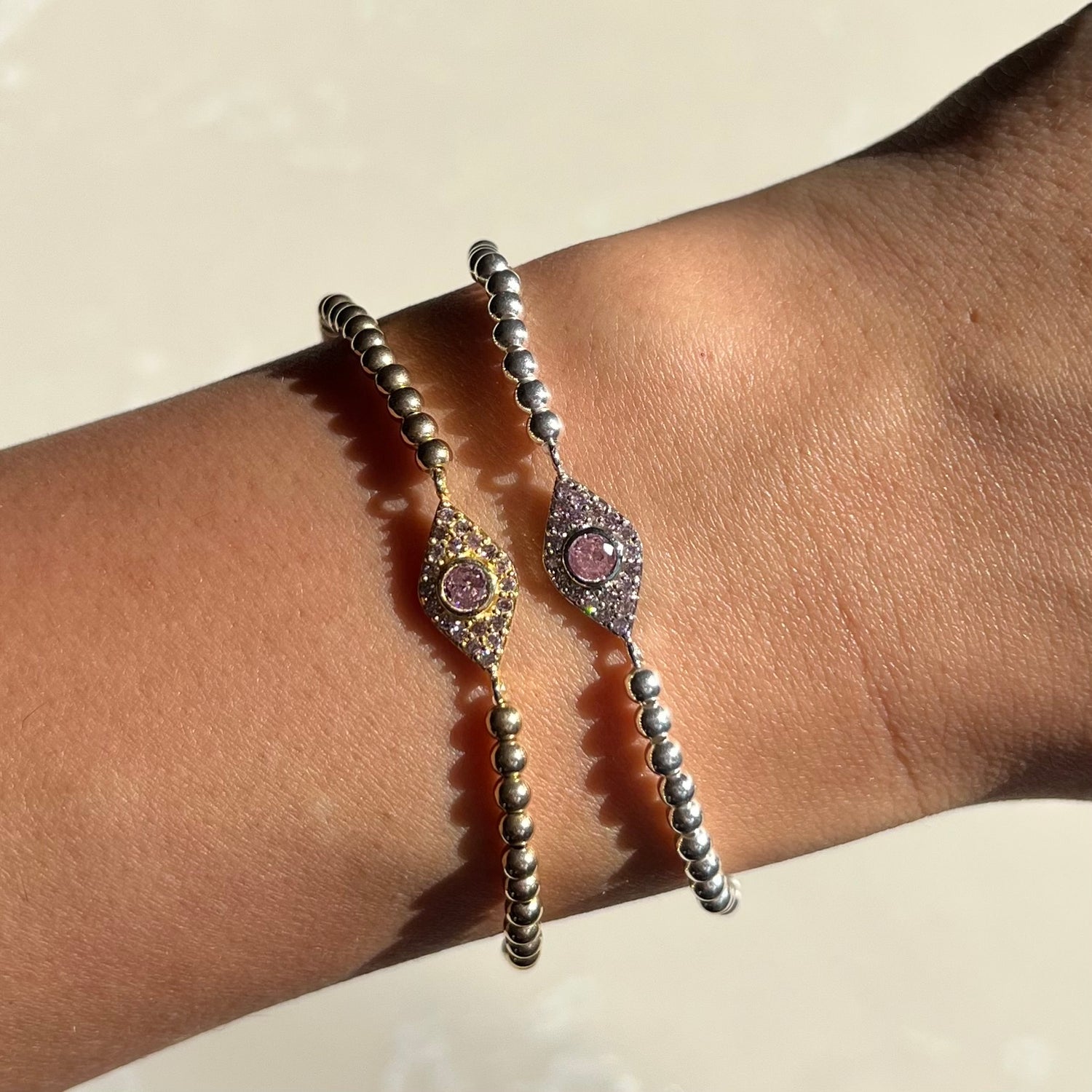 Kos Pink Gold Elastic Bracelet