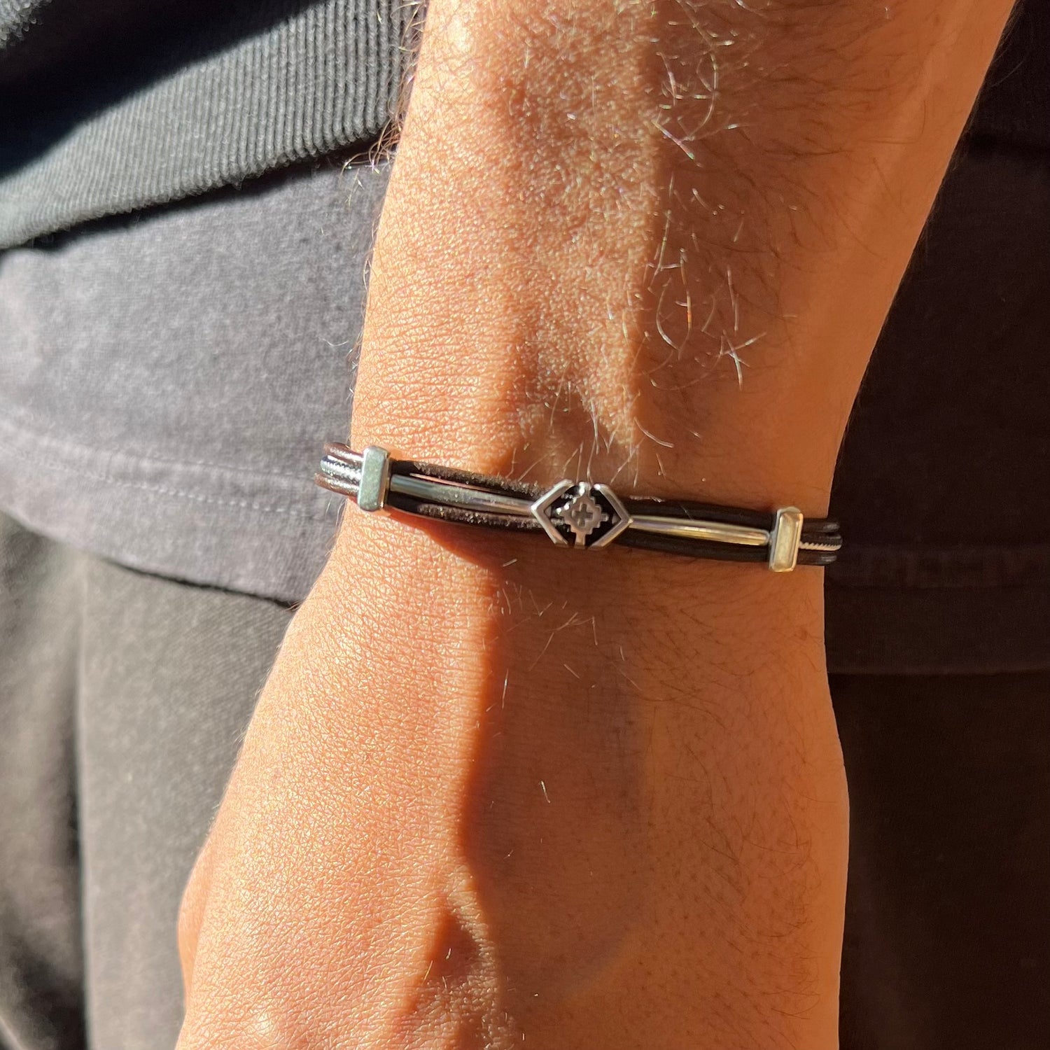 Frank Dark Brown Leather Bracelet