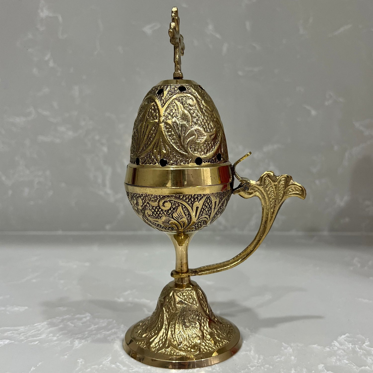 Gold Egg Brass Thimiato