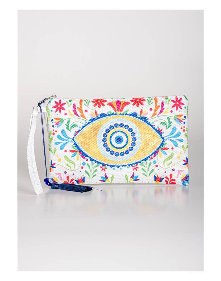 Summer Evil Eye Clutch