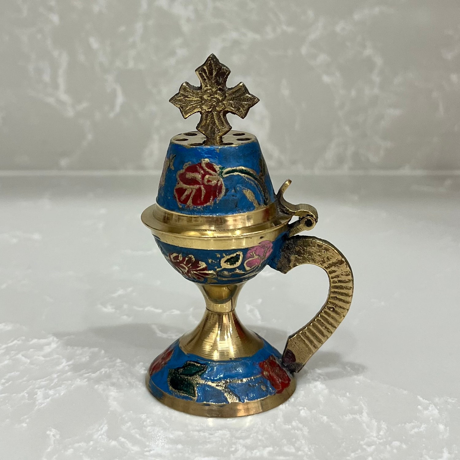 Blue Enamel Thimiato