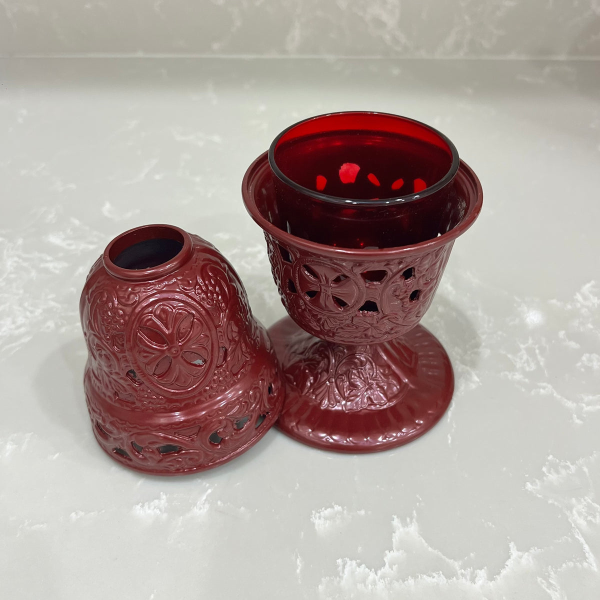 Red Aluminium Kandili