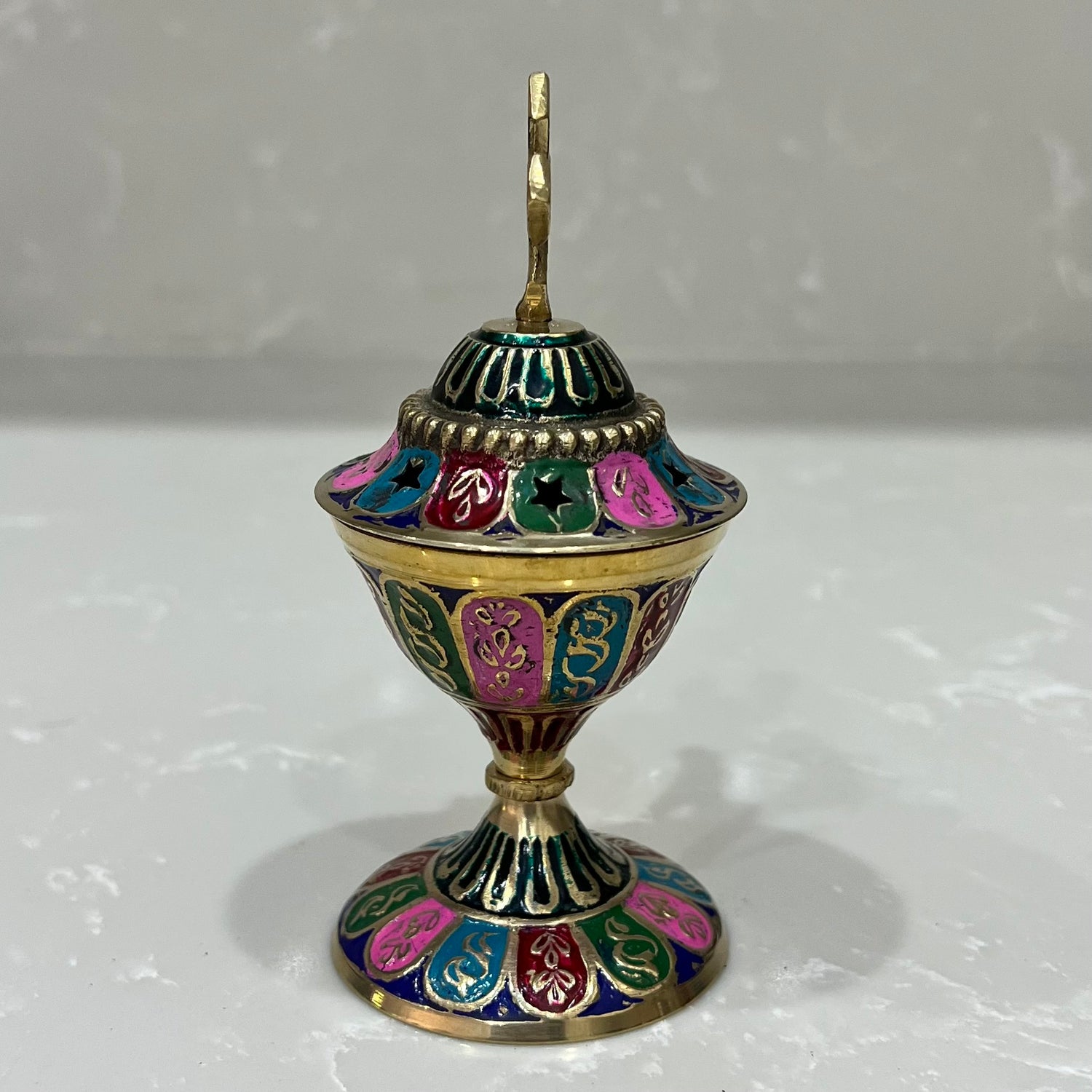 Multi Coloured Enamel Thimiato